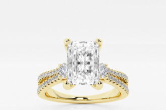 Cushion cut engagement rings