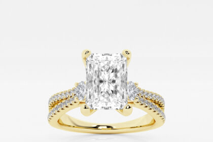 Cushion cut engagement rings